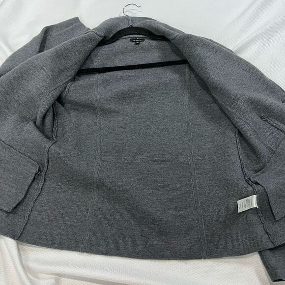 Talbots Pure Merino Wool Dark Gray Blazer Jacket - Picture 6 of 8